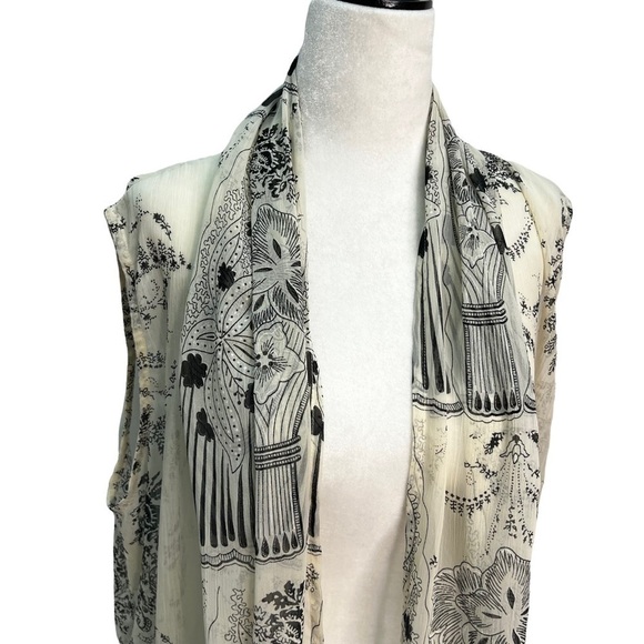 coldwater Creek Beige Sleeveless Vest Swimsuit cover-up Size M - Picture 5 of 9